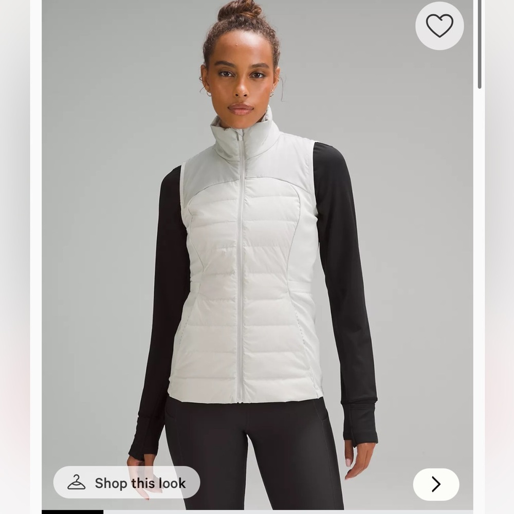 Lululemob White Puffer Vest